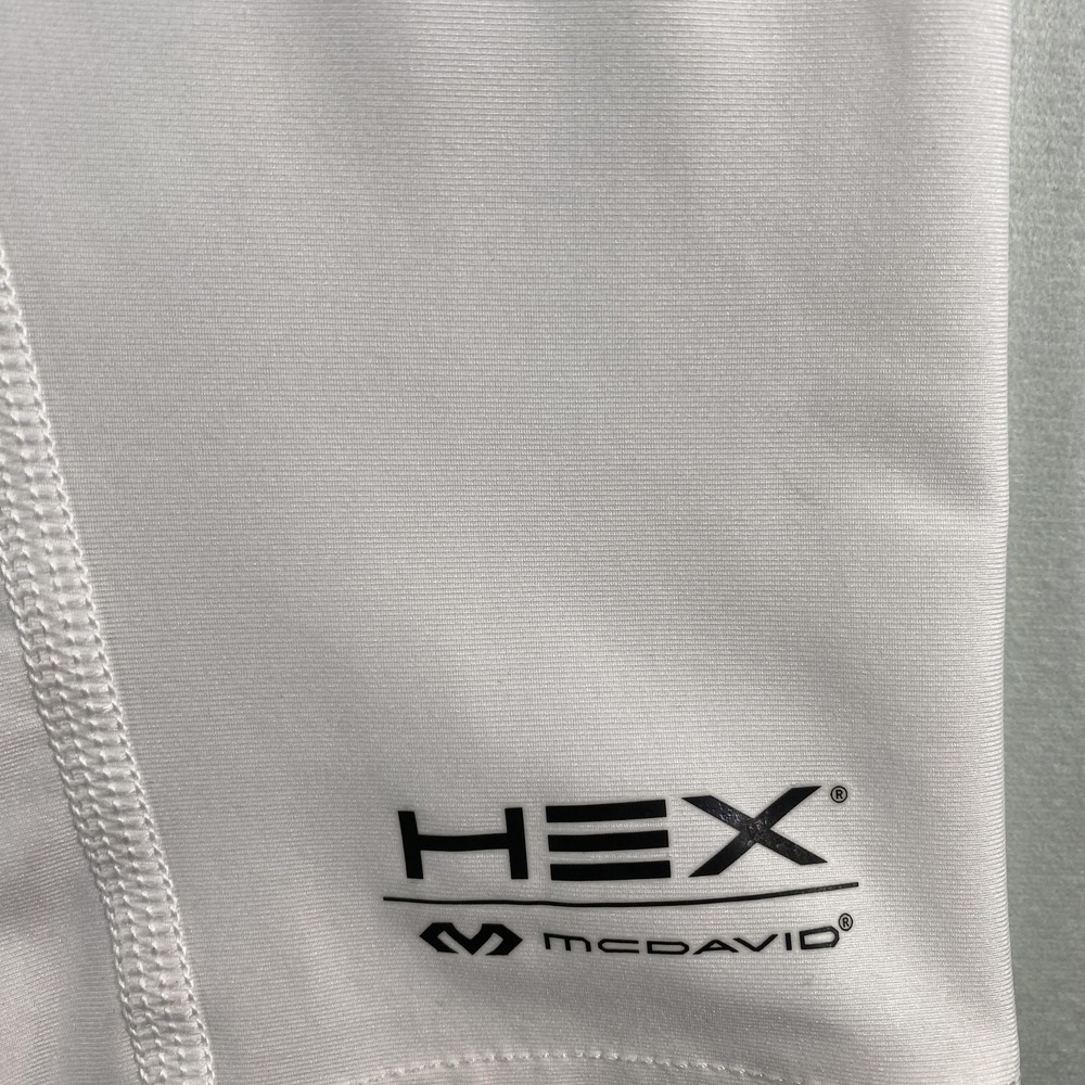 McDavid Compression Pants Mens 2XL XXL White HEX 3/4 Basketball Tailbone Padded - Picture 4 of 11